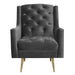 Bryan Accent Chair w/ Gold Legs - National Furniture Liquidators