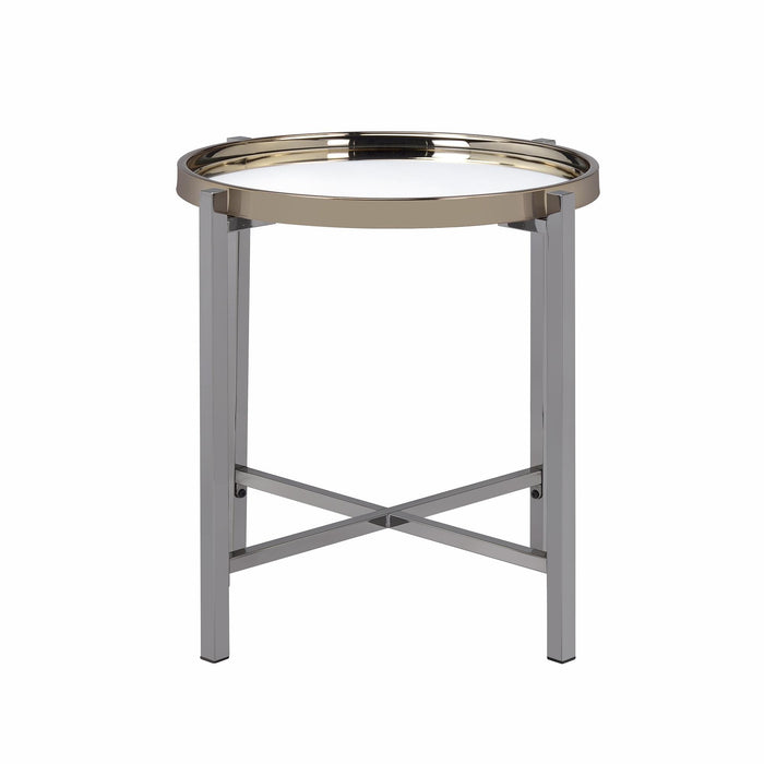 Edith Round End Table - National Furniture Liquidators