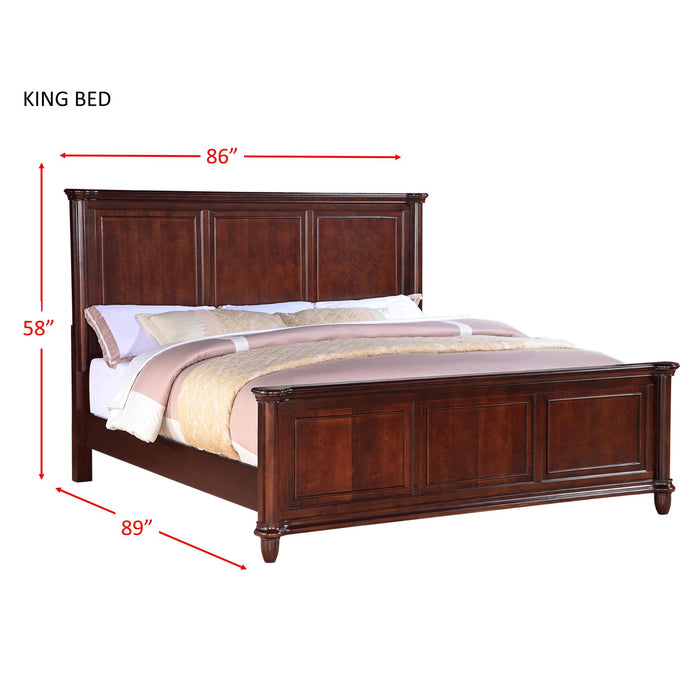 Hamilton King Panel Bed - National Furniture Liquidators