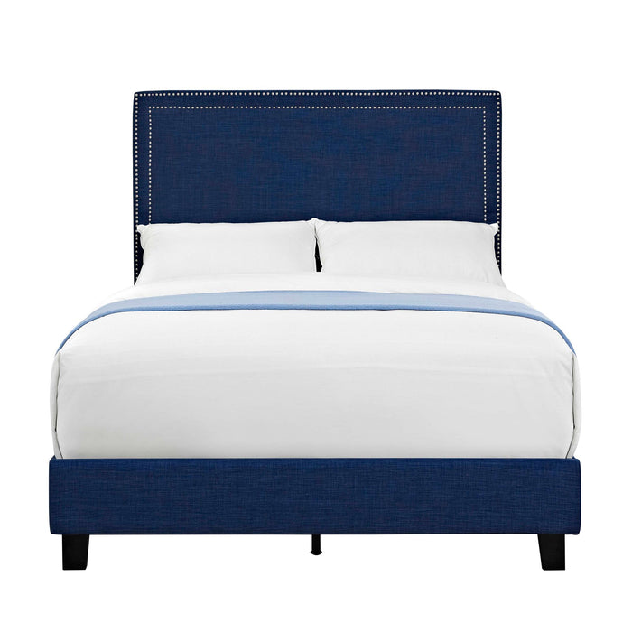 Erica Upholstered Full Platform Bed - National Furniture Liquidators