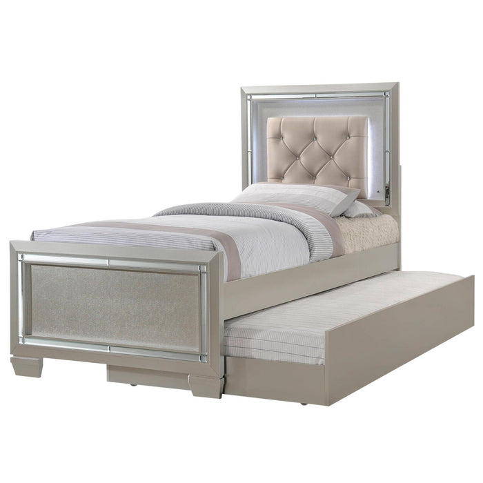 Platinum Youth Twin Platform Bed w/ Trundle