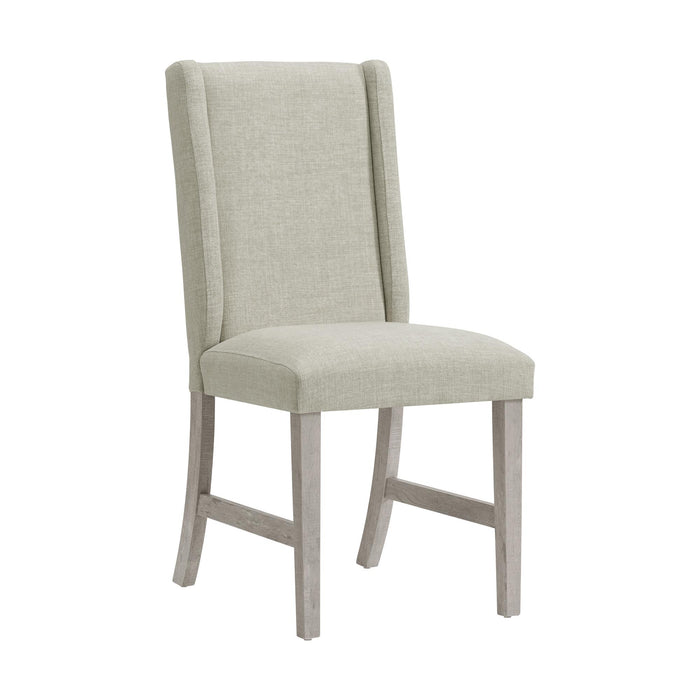Eleanor Dining Side Chair with Heirloom Fabric in White (2 Per Carton)