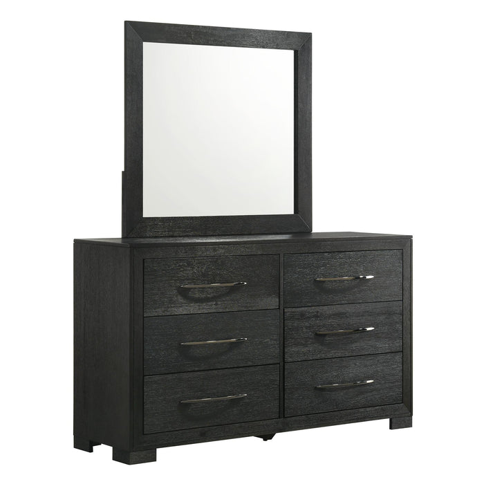 Allan Dresser & Mirror Set in Black