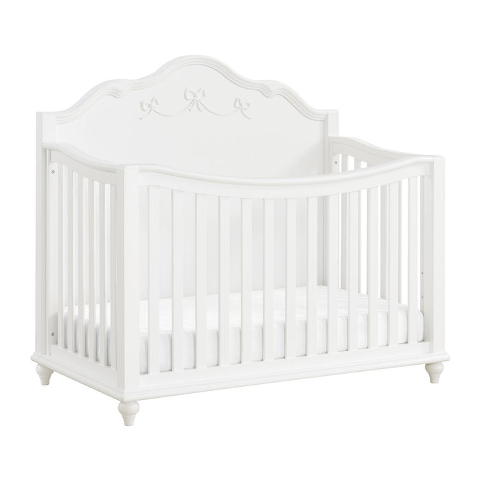 Alana Crib with Guardrails in White