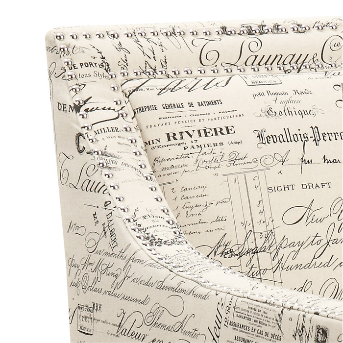 Erica 497 Chair W/Chrome Nails French Script (ISTA 3)