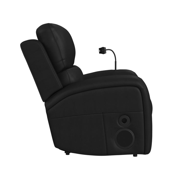 Euphora P3 Power Glider Recliner W/Heat & Massage, Music, Ipad holder W/wireless charger and USBC in Aline Black
