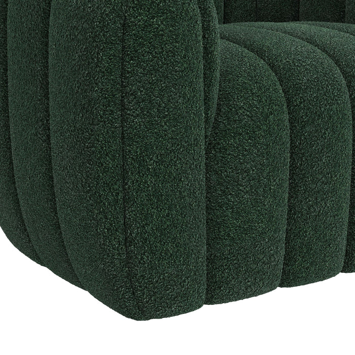 Flamingo Swivel Chair in Ching Hunter Green