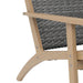 Radius Patio Wood And Gray Wicker Side Chair (2 Per Carton)