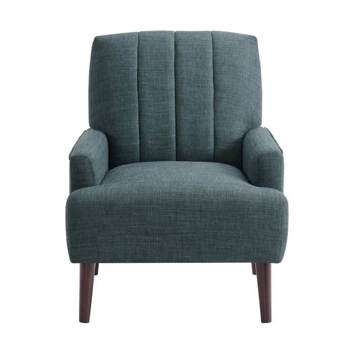 Kiwi Chair with Channel Back in Palmer Teal