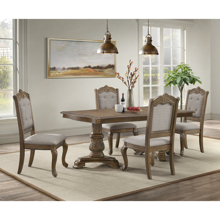 Madison Park Rectangular Dining Table with 2 18" Leaves in Walnut