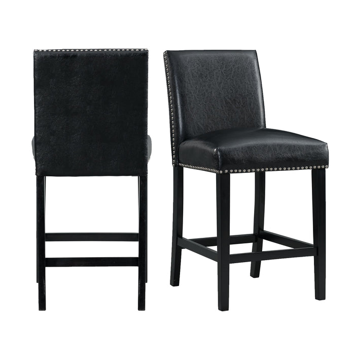 Meridian Counter Side Chair Black (2 Per Pack)