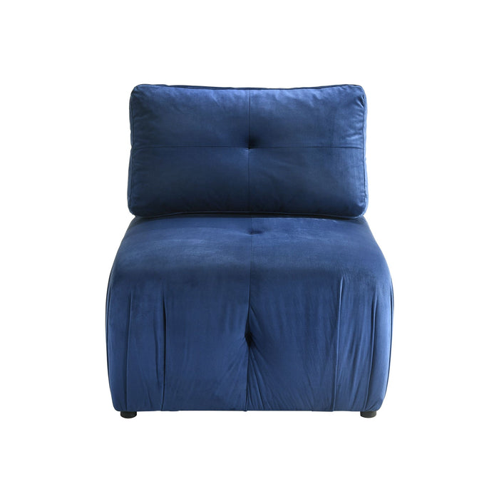 Nahla Modular Chair in Marine Dark Blue
