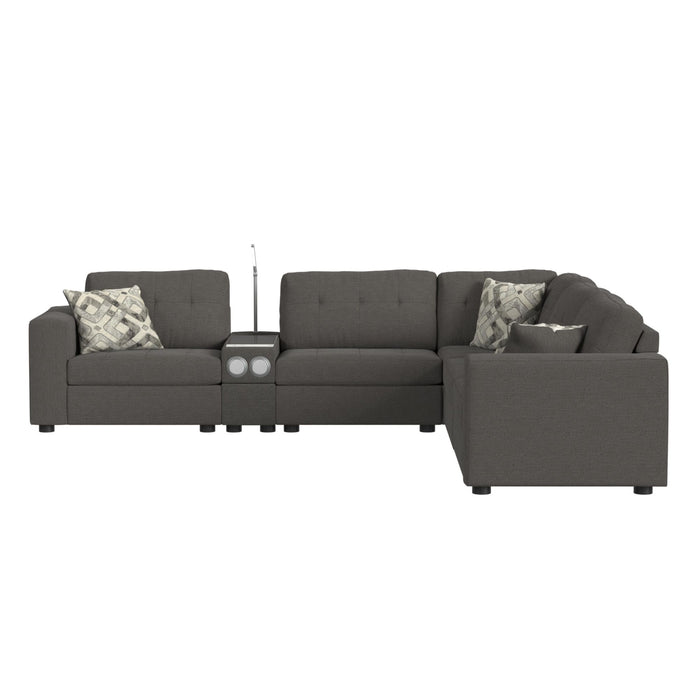 Options One Armless Chair in Palmer Plus Ash