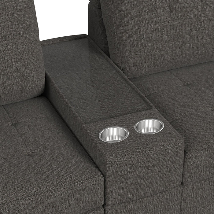 Options One 9PC Living Room Set in Palmer Plus Ash