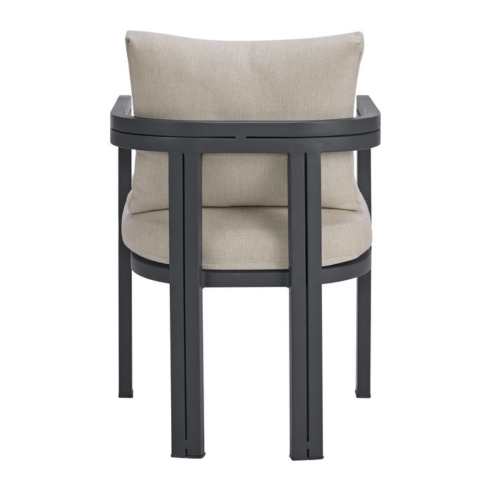 Playa Dining Chair - Dark Grey and Olefin Beige (2 Per Carton)