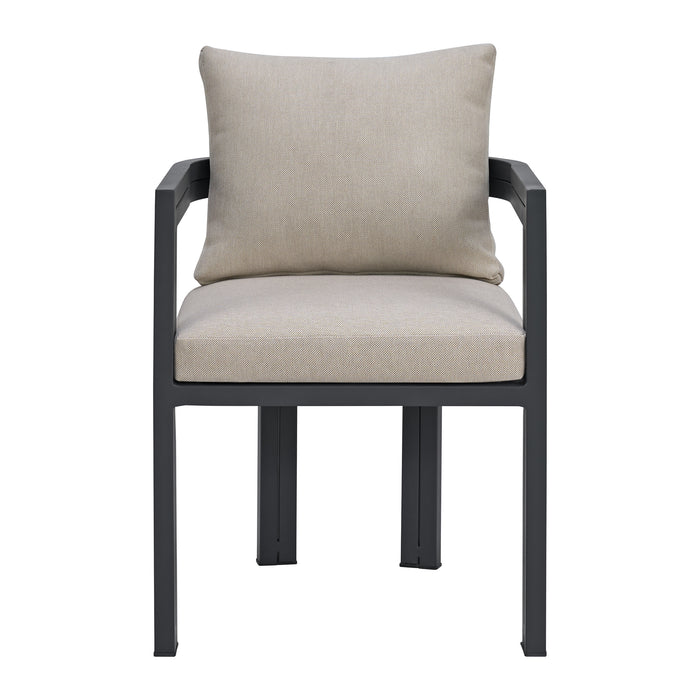 Playa Dining Chair - Dark Grey and Olefin Beige (2 Per Carton)