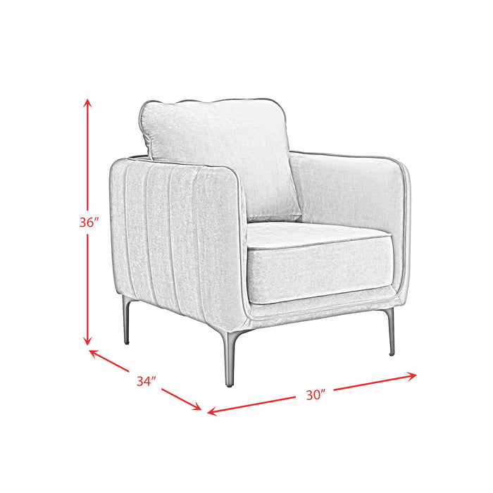 Rae Chair in Lavish 152 Purple Velvet