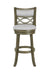 Manchester 29" Bar Stool W/Fabric Cushions-Gray
