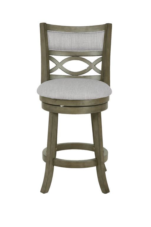 Manchester 24" Counter Stool W/Fabric Cushions-Gray