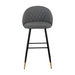 Oliver Gray Vegan Leather Bar Chair (2 Per Carton)