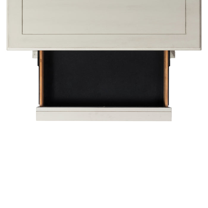 Slater Nightstand w/USB in Antique White