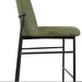 Erik Bar Chair W/ Black Metal Frame- Green (2 Per Carton)