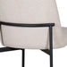 Erik Side Chair W/ Black Metal Frame -Beige (2 Per Carton)