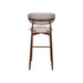 Royce Bar Chair W/ Walnut Metal Frame- Toast (2 Per Carton)