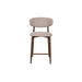 Royce Counter Chair W/Walnut Metal Frame-Toast (2 Per Carton)