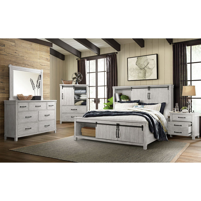 Scott Storage Bed White Finish