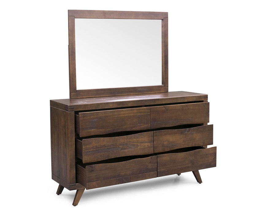 Steve Silver Pasco 6 Drawer Dresser in Cocoa