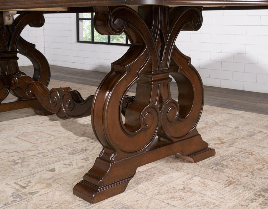 Steve Silver Royale Dining Table in Brown Pecan