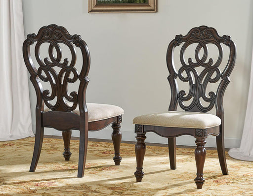 Steve Silver Royale Side Chair in Brown Pecan (Set of 2) image