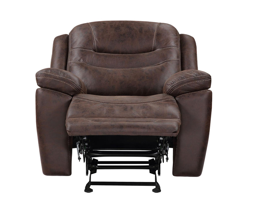 Steve Silver Stetson Manual Glider Recliner in Merlot