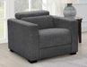 Steve Silver Zara Dual Power Recliner in Charcoal image