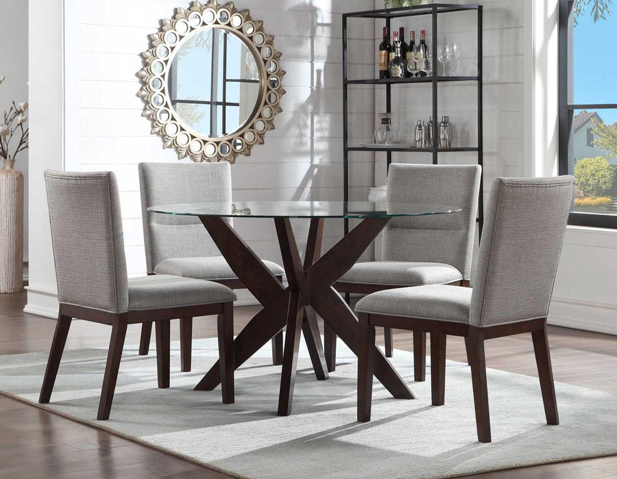 Steve Silver Amalie Side Chair in Walnut (Set of 2)