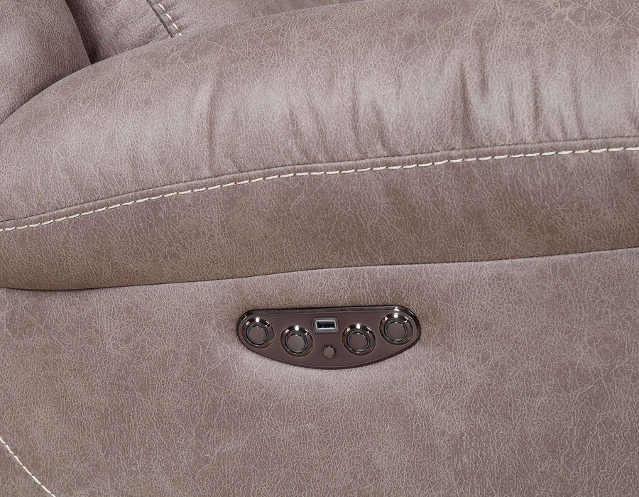 Steve Silver Aria Dual Power Recliner in Desert Sand