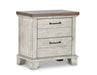 Steve Silver Bear Creek 2 Drawer Nightstand in White Smoke image