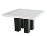 Steve Silver Camila Marble Top Dining Table in White image