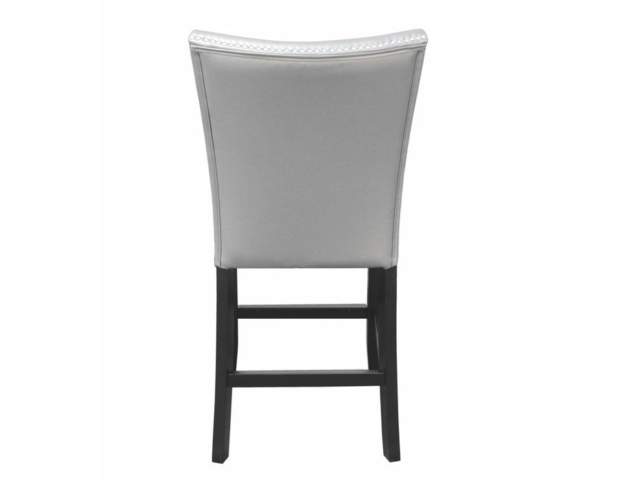 Steve Silver Camila Silver Counter Chair in Silver (Set of 2)