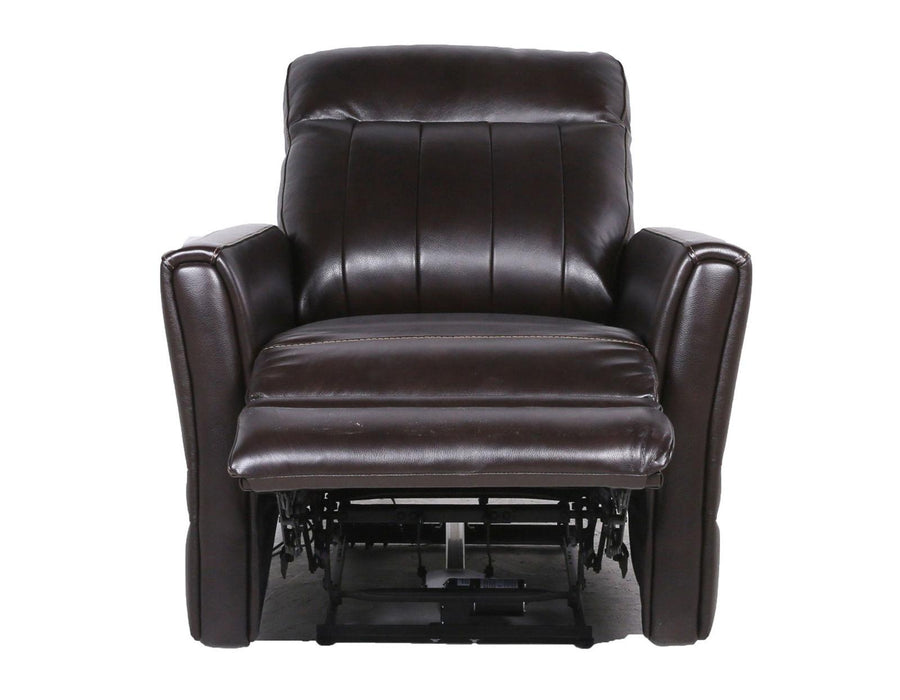 Steve Silver Coachella Leather Dual Power Recliner in Brown