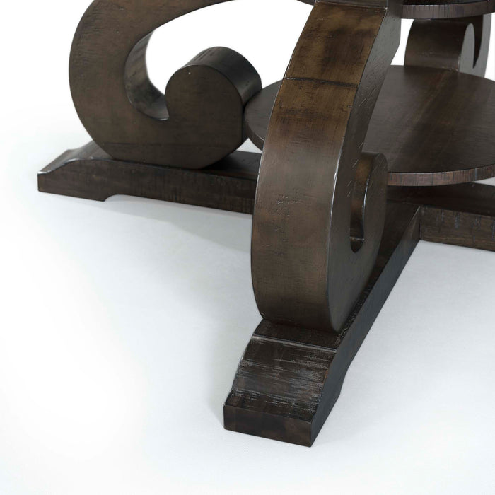 Stone Round 5PC Dining Set-Round Table & 4 Chairs