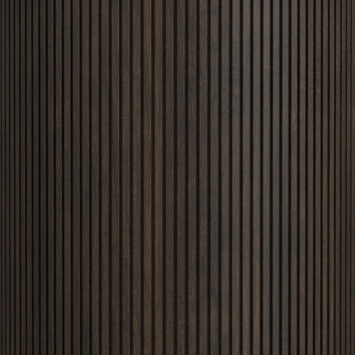 Sylvie Round End Table with White Faux Marble Top and Base in Dark Brown