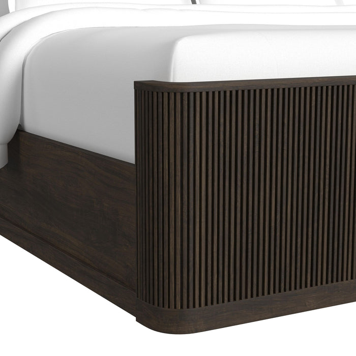 Sylvie UPH Bed with White Fabric