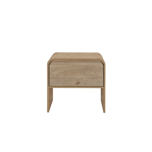 Mara One Drawer End Table / Bedside Table-Natural