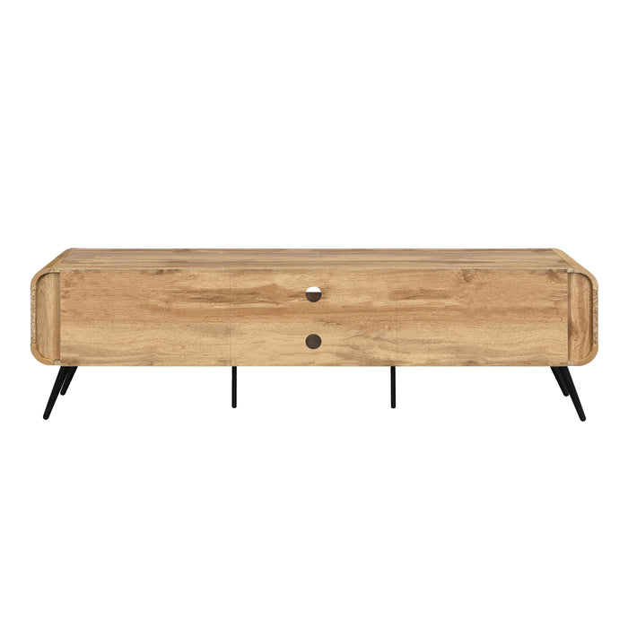 Rowan 71" Low Profile Tv Console-Natural