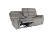Kamari Console Loveseat W/ Dual Recliners-Gray