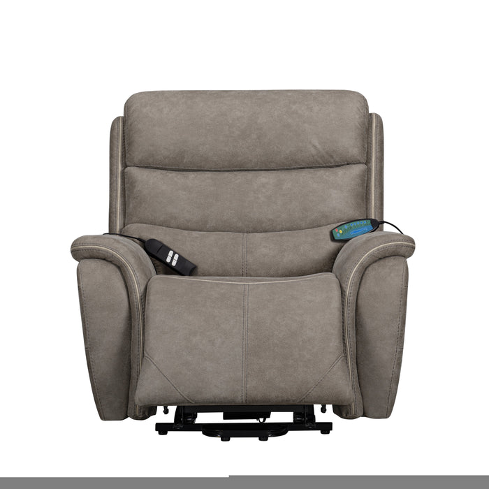 Kamari Power Lift Recliner W/ Heat & Massage-Gray