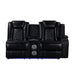 Orion Ii Raf Console Loveseat W/ Pwr Fr & Hr-Black