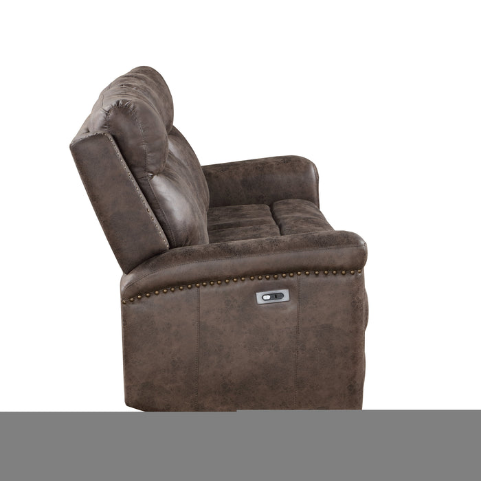 Quade Sofa W/Pwr Fr-Mocha